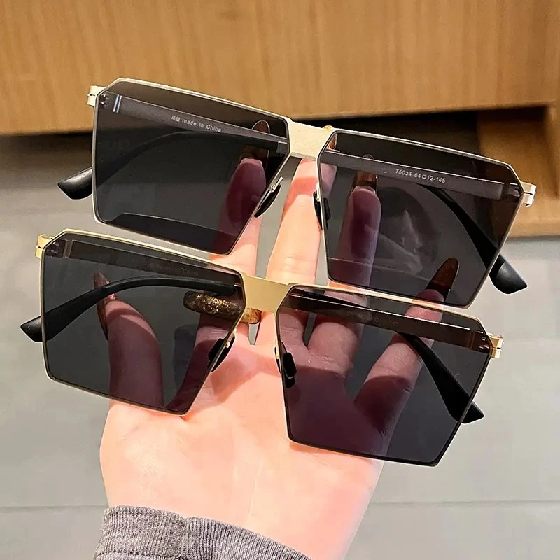 2025轻薄无螺丝偏光太阳镜超轻方形墨镜男开车专用驾驶镜高清眼镜