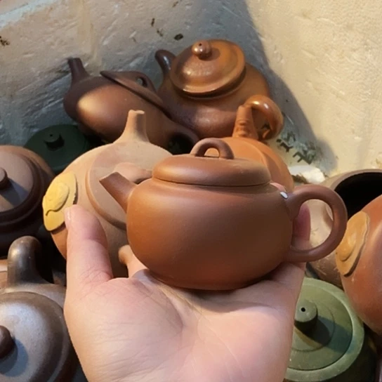 茶壶绿泥宜兴紫砂全手工制作工艺