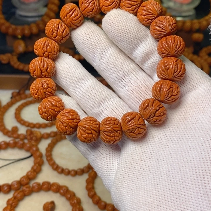 手串桃核秦岭龙纹桃核