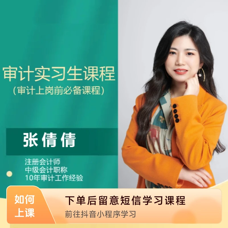审计实习生课程（审计上岗前必备课程）