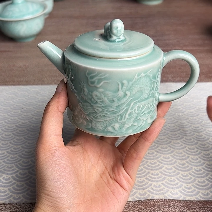 龙泉云间青瓷小米茶器