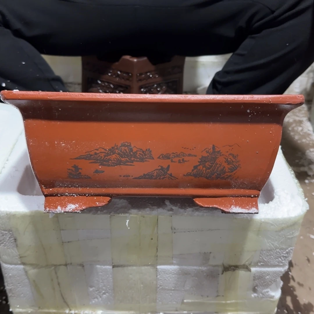 紫砂花盆瑕疵是我