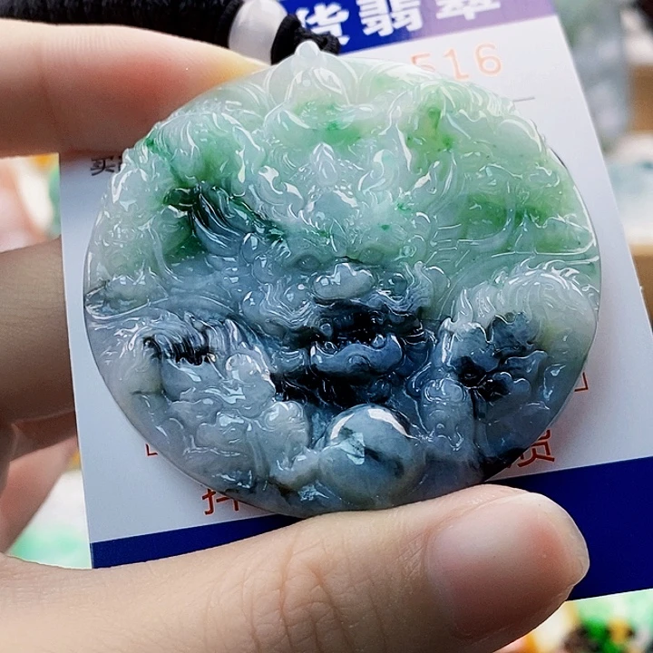 翡翠未镶嵌吊坠(不含链)