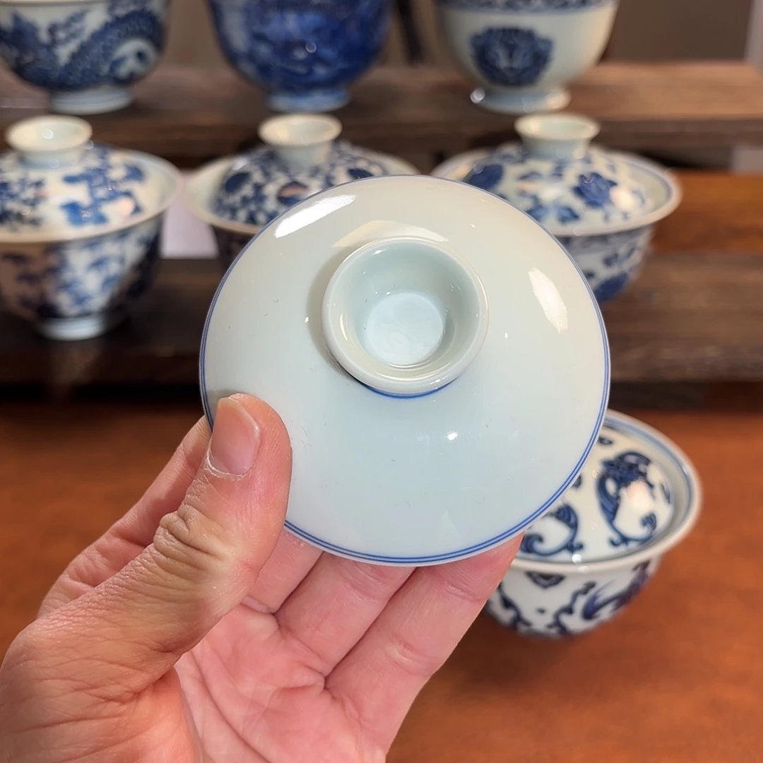 王****景德镇纯手工白胎盖子