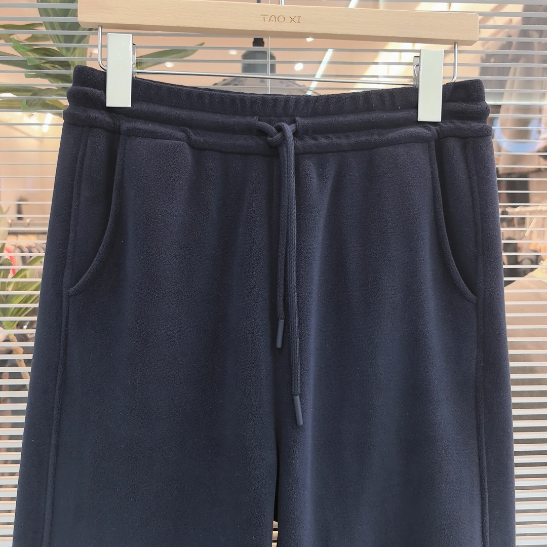 桃喜   冬款超细绒束脚保暖卫裤