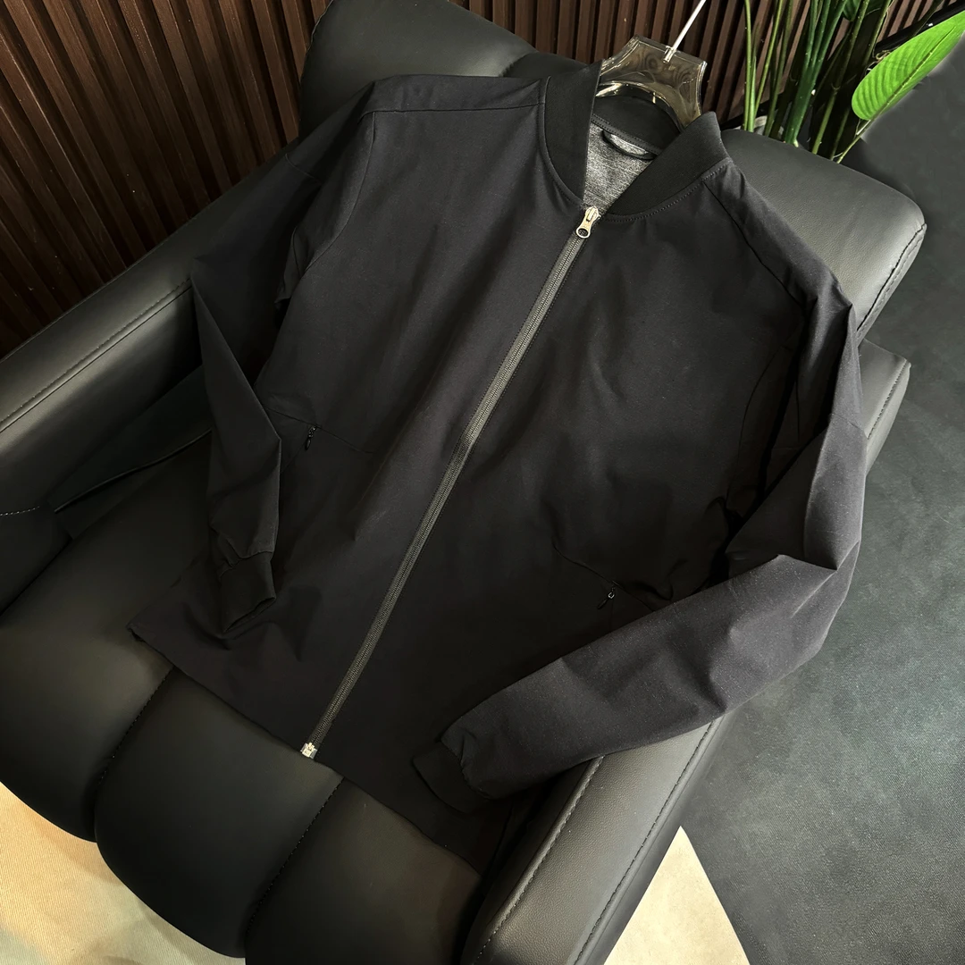 感恩春秋男士立领防风大衣商务运动夹克户外外套都市休闲百搭软壳