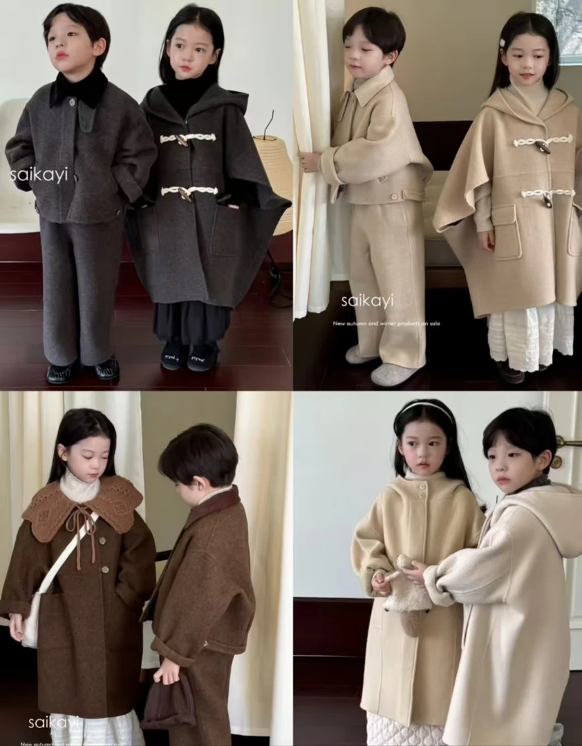 【秋冬新款】男女童妮子大衣