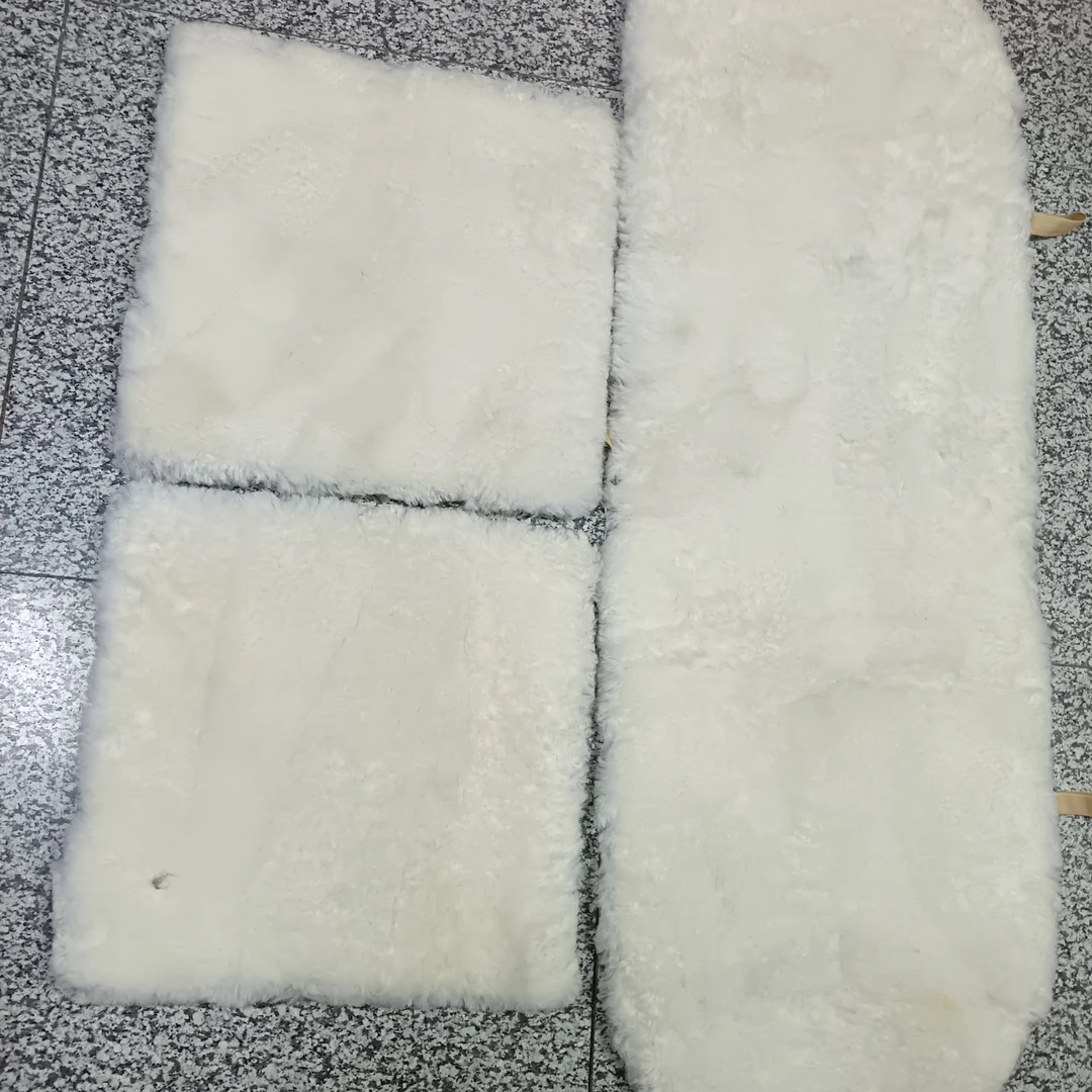 车载汽车座垫羊毛三件套保暖短毛坐垫汽车坐垫冬季毛绒冬天