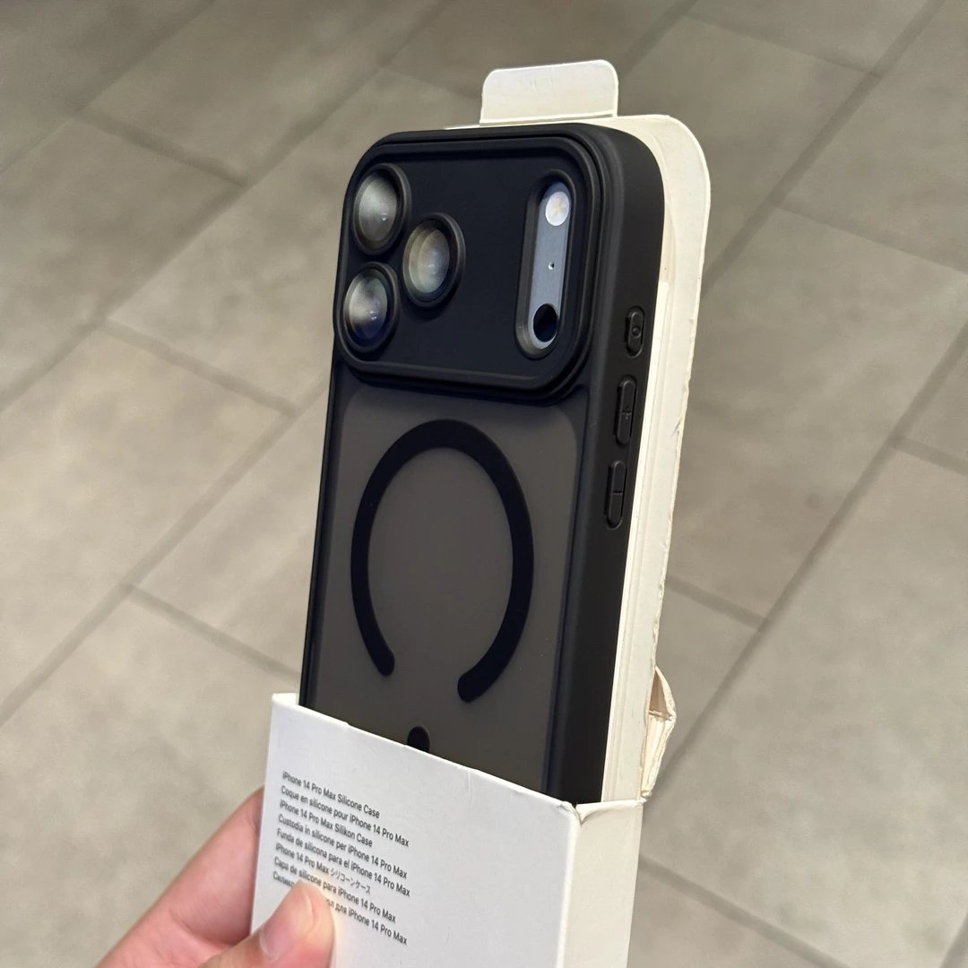 磁吸磨砂带镜头膜适用苹果17手机壳iPhone16Promax软边硬壳15防摔