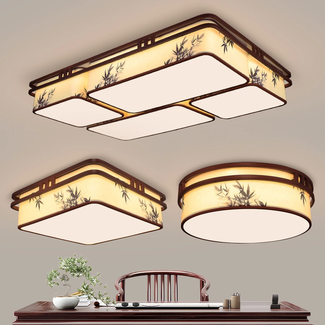 新中式吸顶灯宋氏美学客厅灯大气中国风圆形书房灯简约主卧室灯具