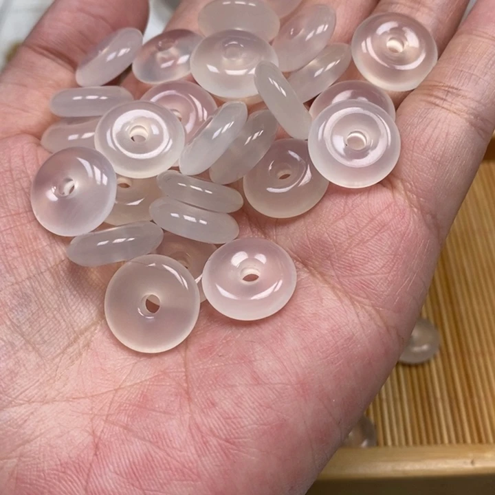 未镶嵌颈饰玛瑙/玉髓10个平安扣卡15左右