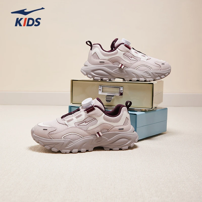 【彩虹糖】鸿星尔克儿童运动鞋秋季新款女童网面休闲鞋防滑户外鞋