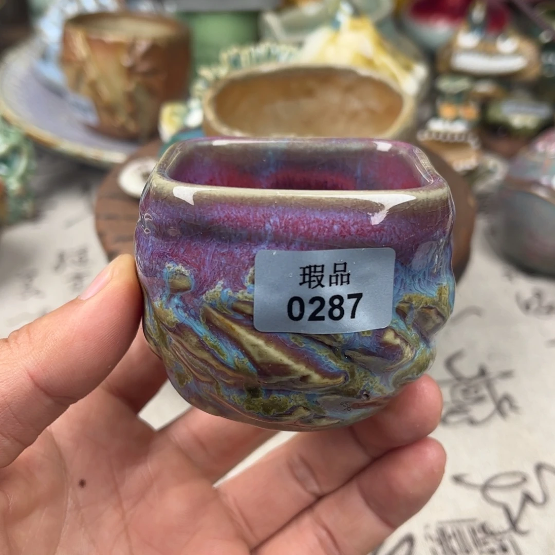 钧瓷杯子窑口自播原矿钧瓷