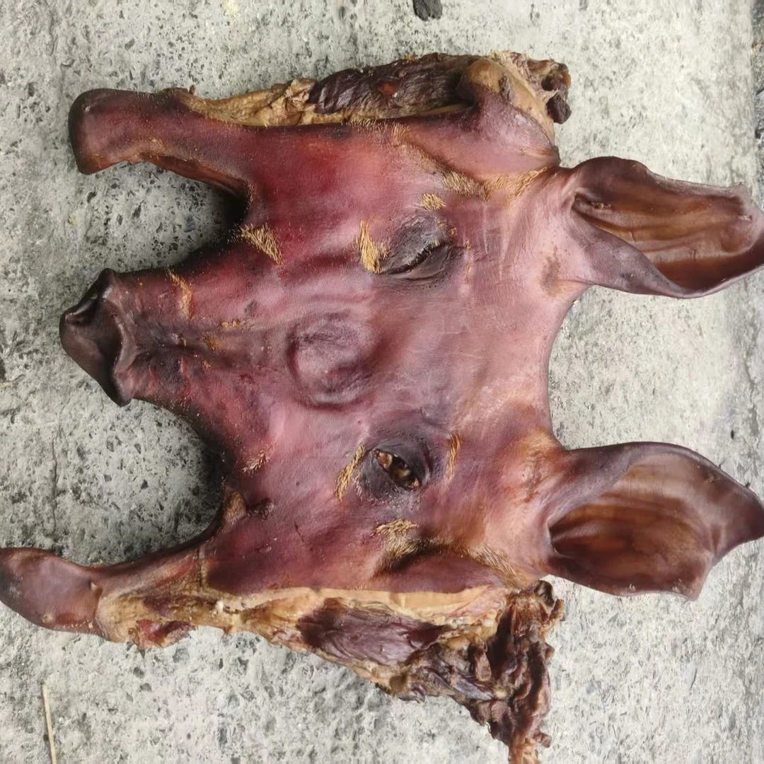 【腊猪头不带骨现称】湖北恩施高山柴火腊猪头传统工艺无骨腊猪头