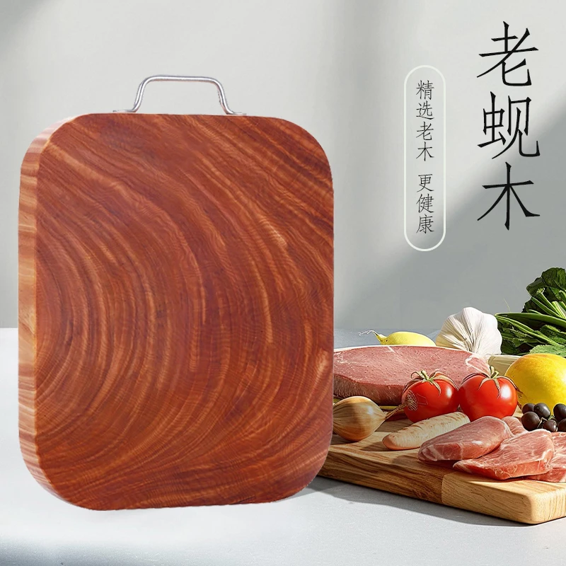 大方板蚬木砧板家用加厚防霉长方形大号原生态