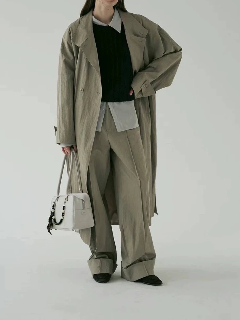 【立领重工风衣】显白高级风衣