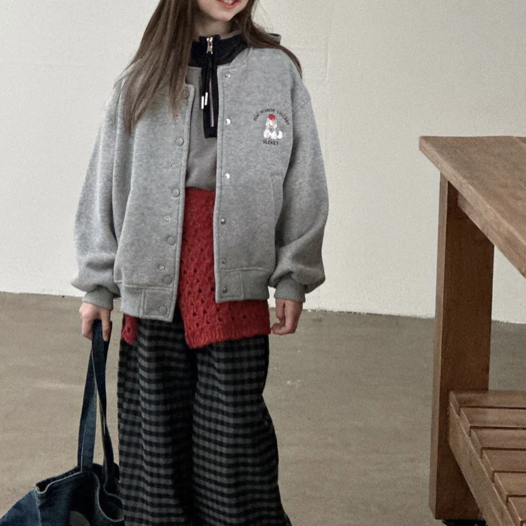 3106童装刺绣棒球服外套