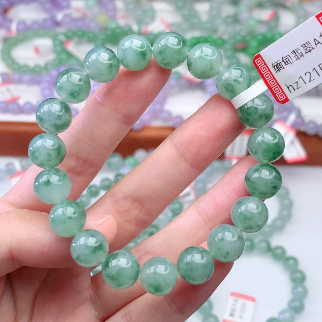 翡翠手链未镶嵌用****8翡翠10mm