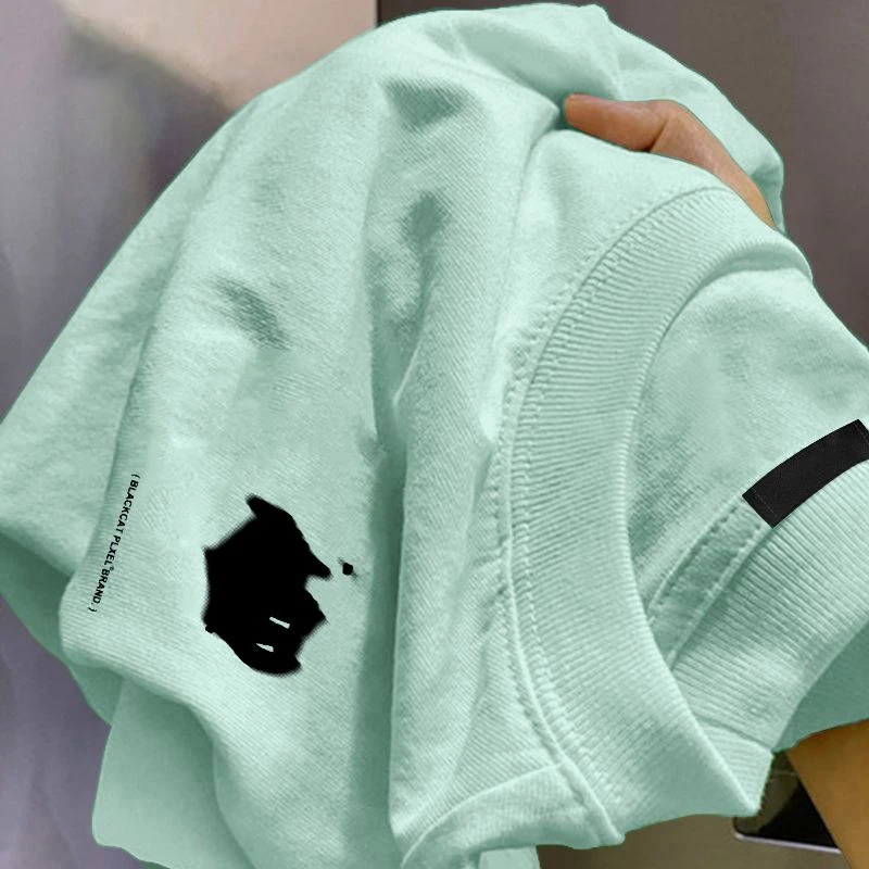 【ZHAP】圆领短袖T恤女校园清新卡通流行设计宽松显瘦百搭上衣ins潮