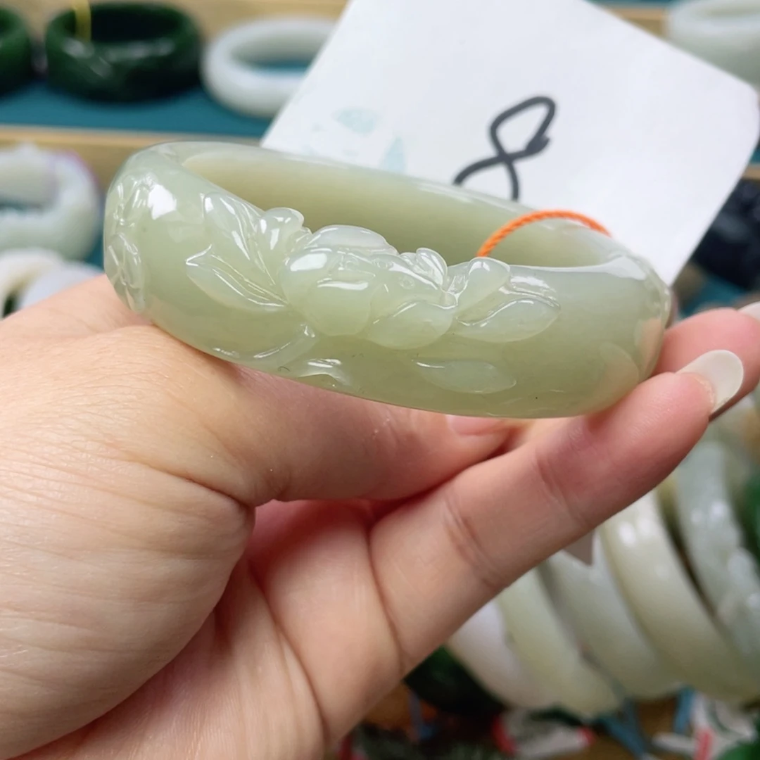 未镶嵌手镯和田玉圈口57