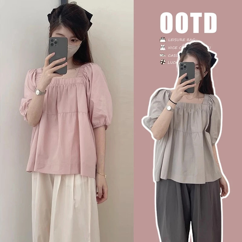 孕妇上衣2025新款夏款时尚洋气时髦夏装上衣衬衣