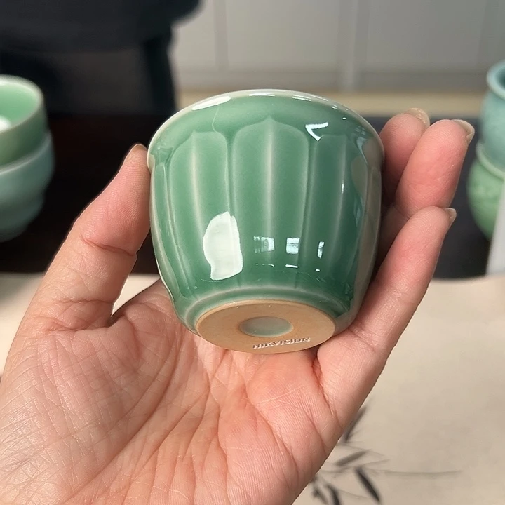 龙泉云间青瓷小米茶器