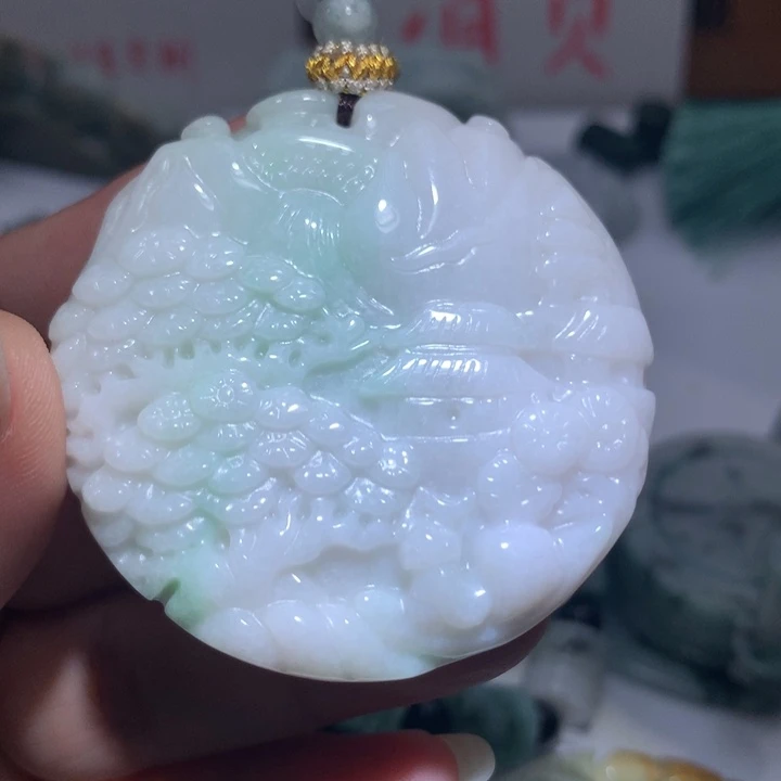 颈饰未镶嵌翡翠保真天然A货翡翠