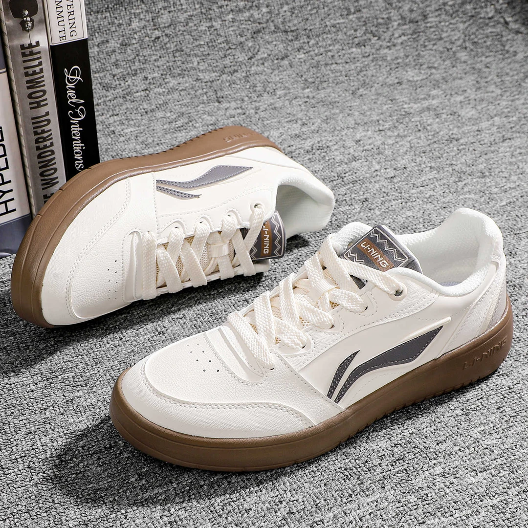 李宁板鞋元宝V3舒适男鞋厚底小白鞋耐磨低帮运动时尚经