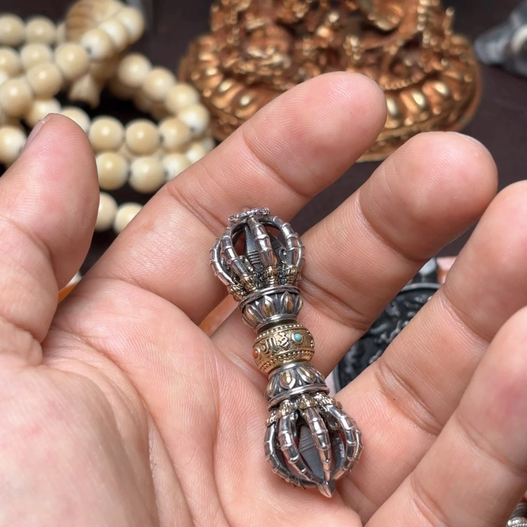 铜星月菩提挂件菩提