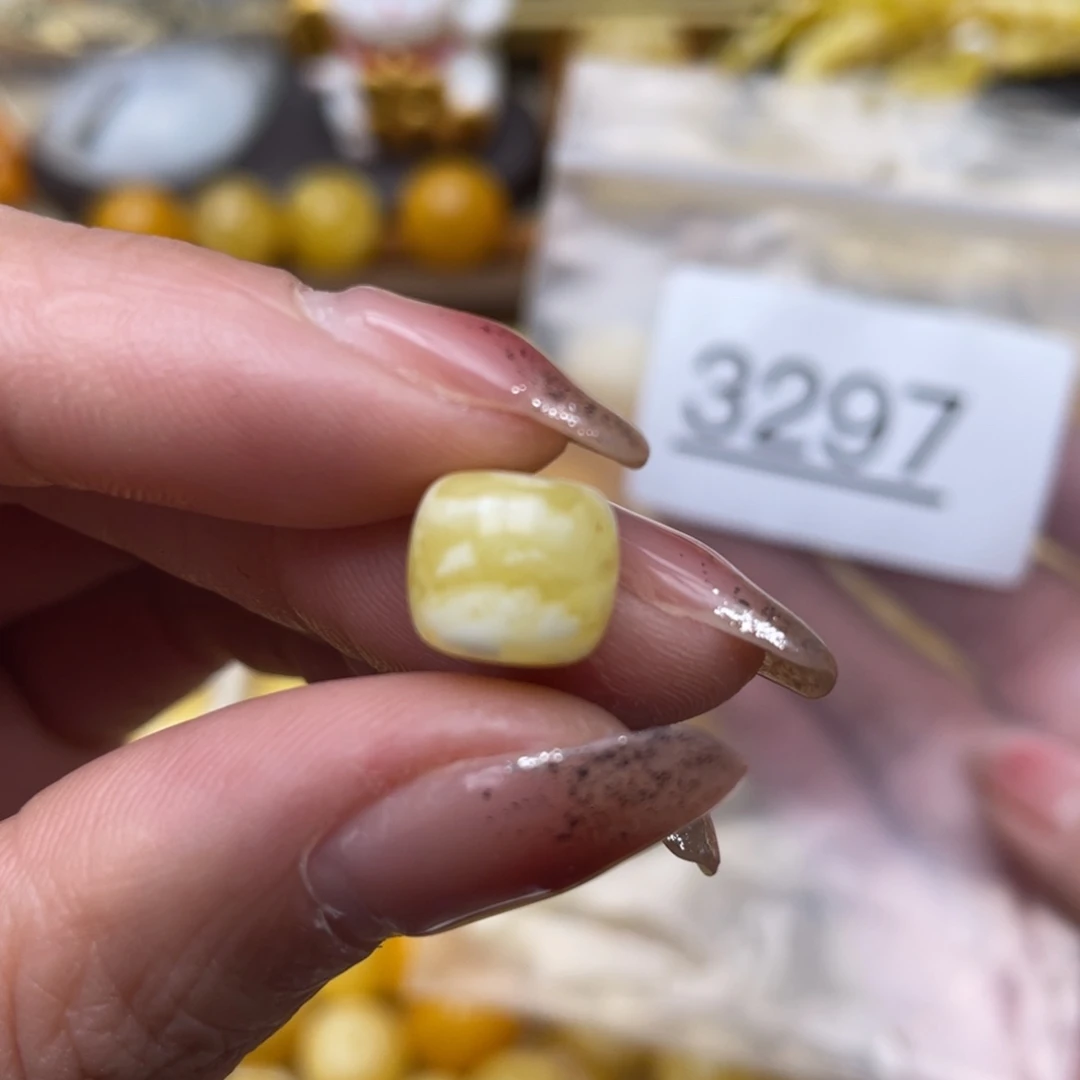 蜜蜡珠宝奇石未镶嵌粉点，10