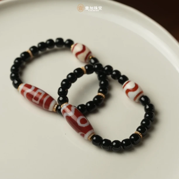 壹加师姐｜手工设计红息增怀玛瑙多宝手串多样性发一9055M