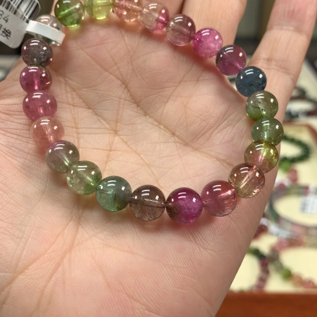 碧玺手链未镶嵌8毫米左右