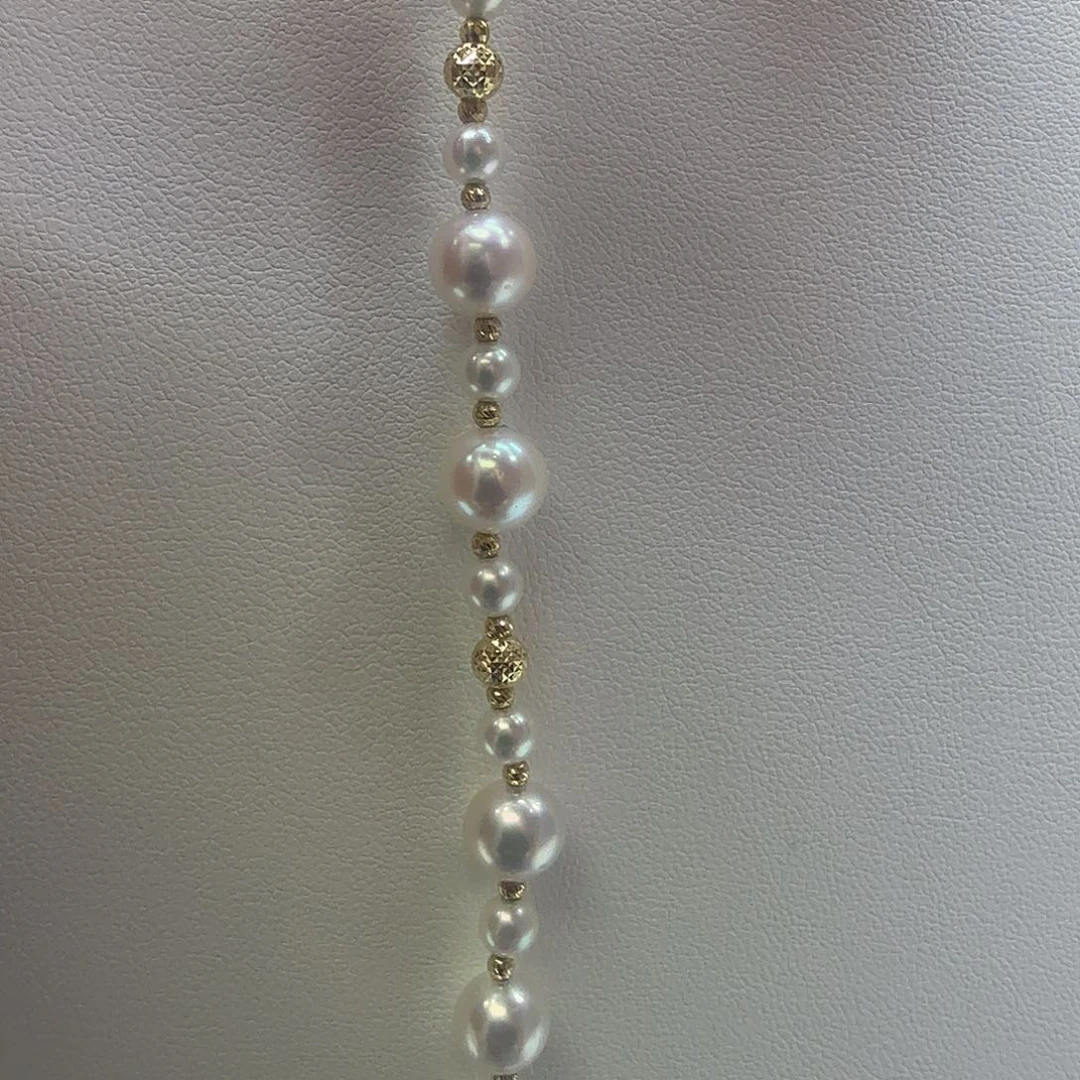 海水珍珠18K金镶嵌手绳