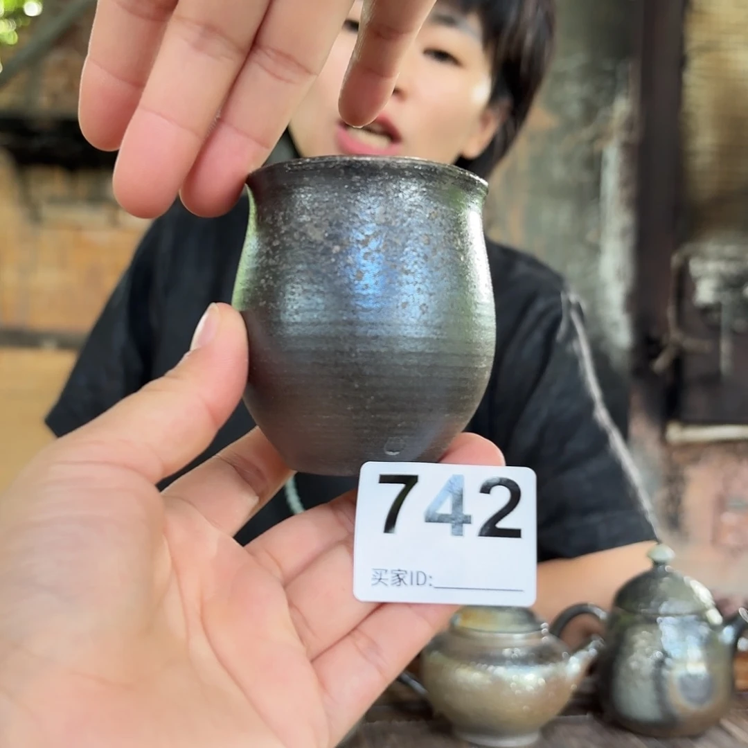 坭兴陶柴烧全手工原矿泥料杯