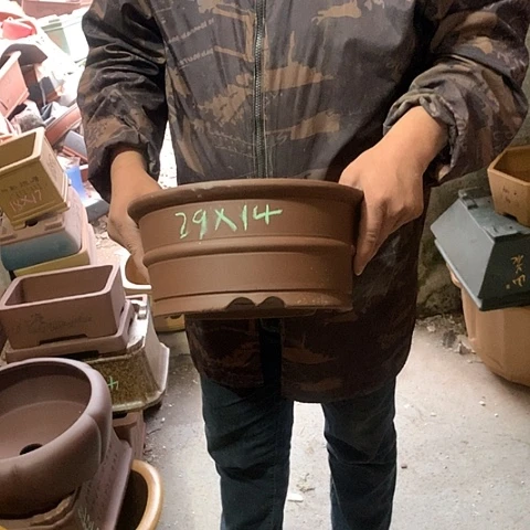 紫砂花盆手工制作