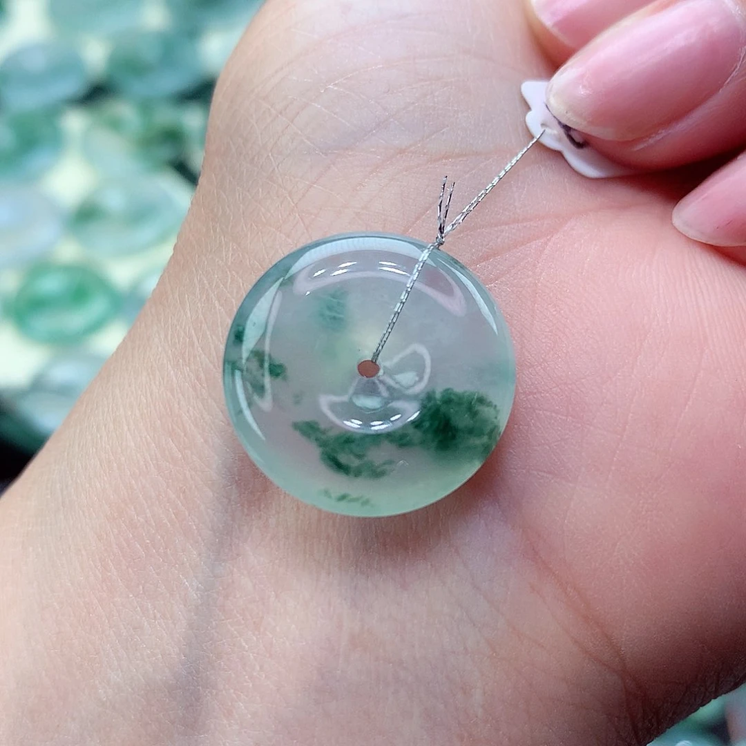 翡翠颈饰未镶嵌55尺寸20.1-5.0