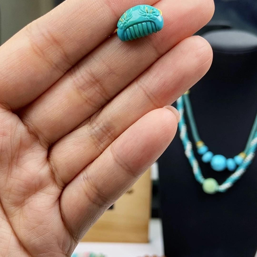 未镶嵌绿松石珠宝奇石