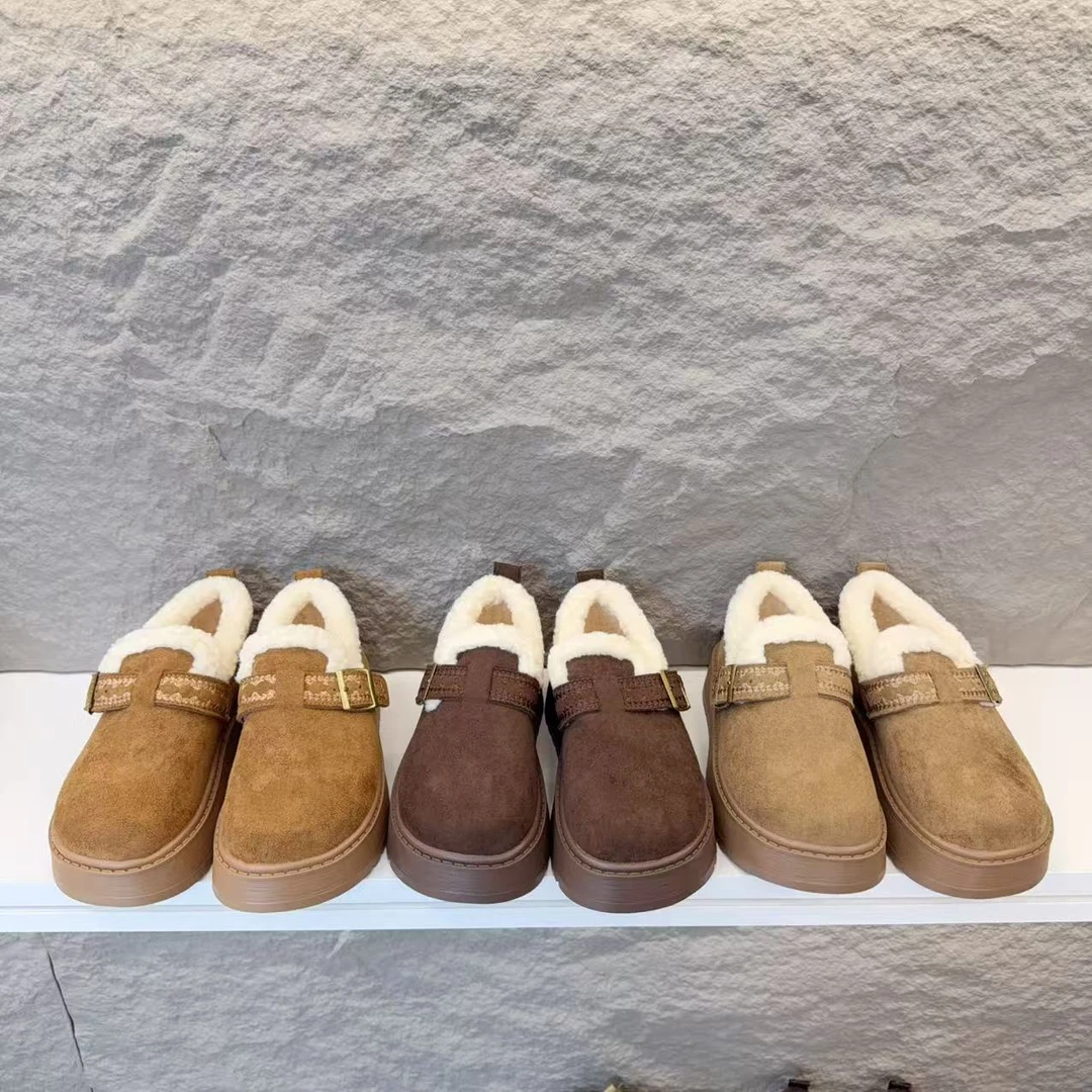 M83-9卡扣洋气厚底加绒博肯休闲鞋