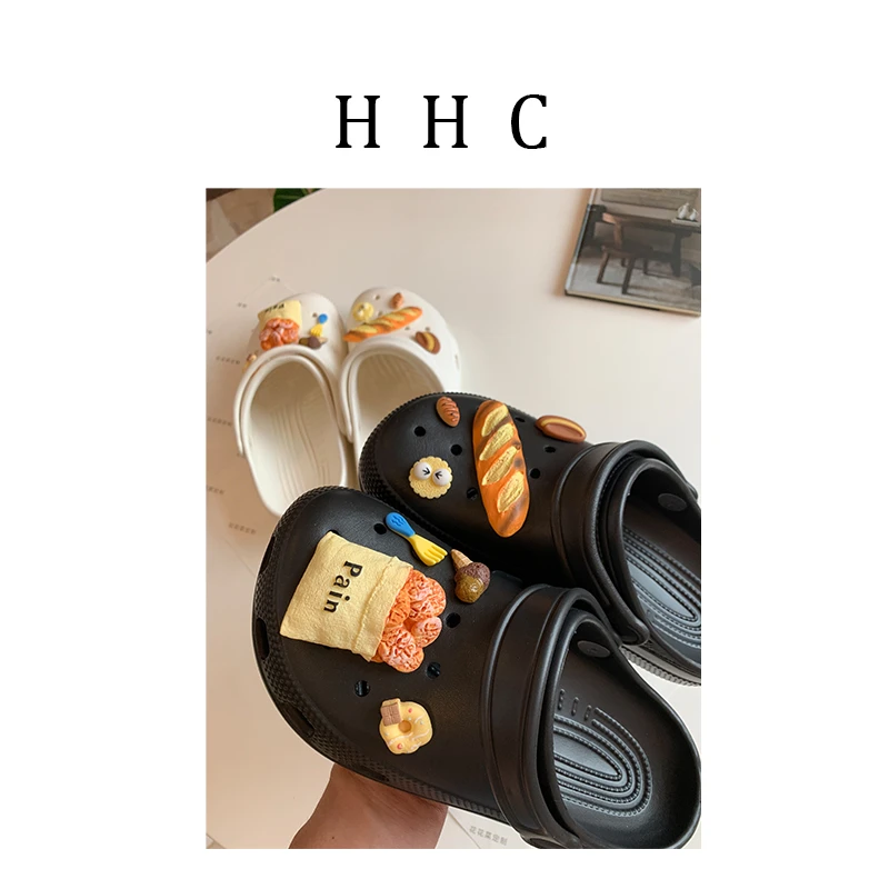 【花花菜】自留款洞洞鞋一体塑胶防滑吸膜底夏季日常休闲 底高2公分