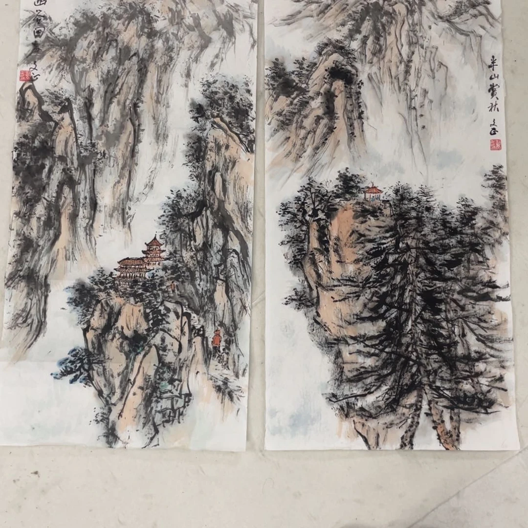 国画赵文正老师绘画两张
