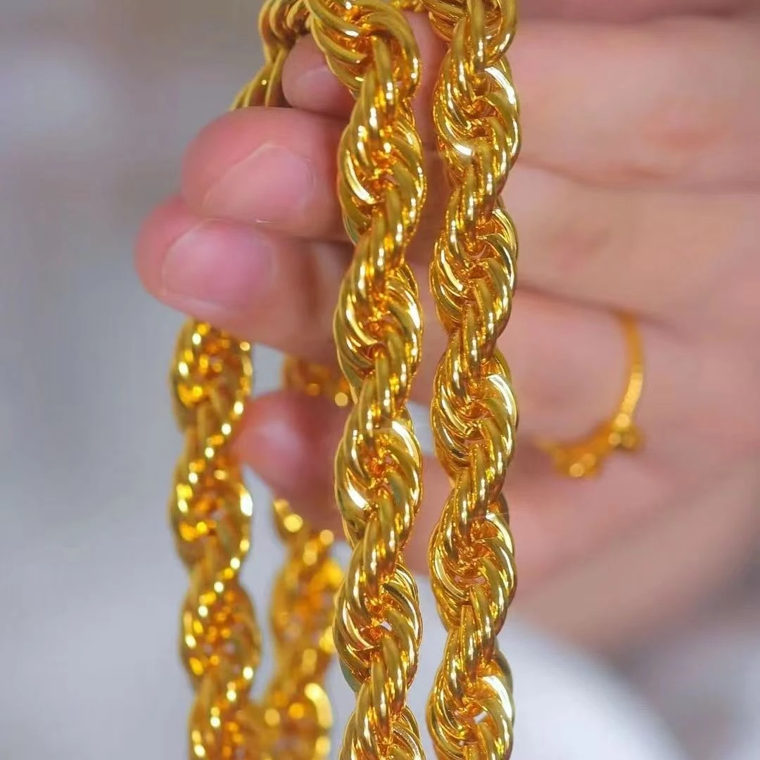 合金项链 2025新款麻花项链百搭时尚经典网红爆款精致精美高级