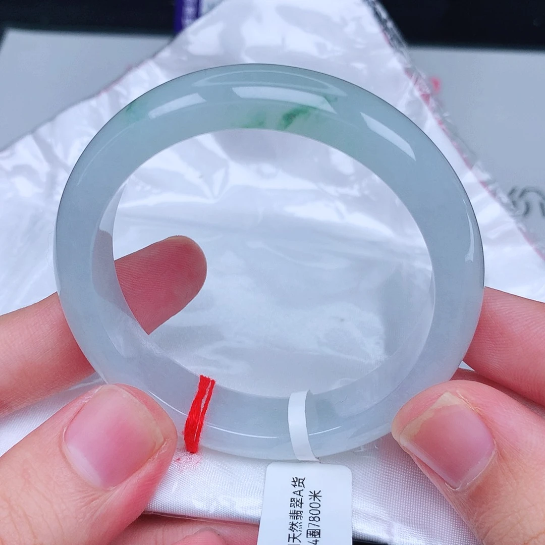 未镶嵌手镯翡翠瑟****子天然翡翠手镯