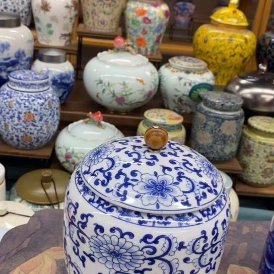 瓷片陶瓷茶叶罐密封罐