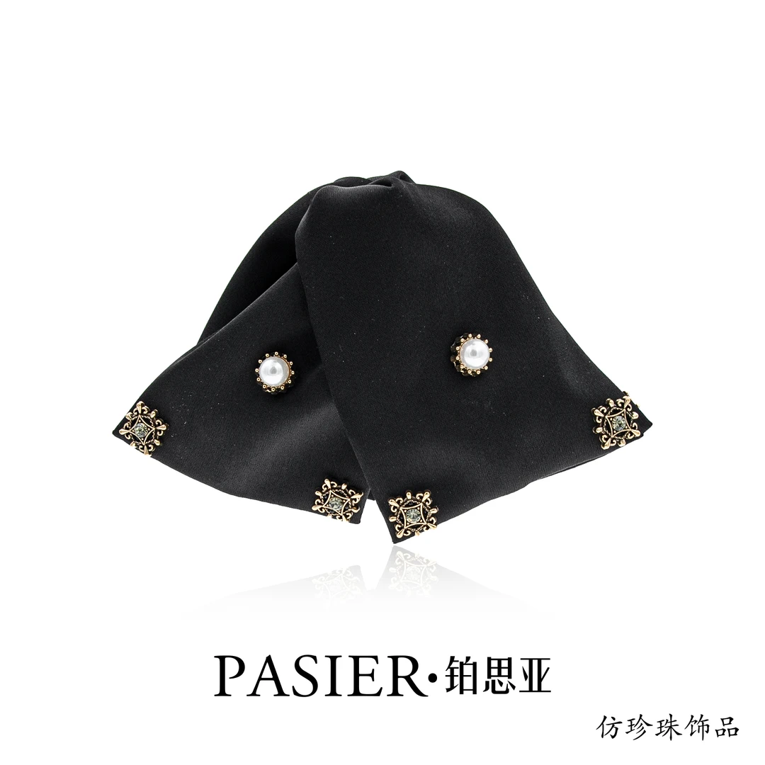 铂思亚 余晖 高定款法式轻奢优雅缎面大抓夹不挑发量NN187