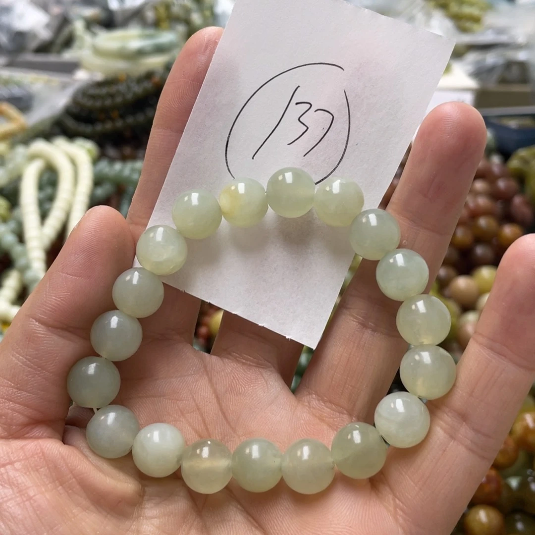 蛇纹石玉手链未镶嵌