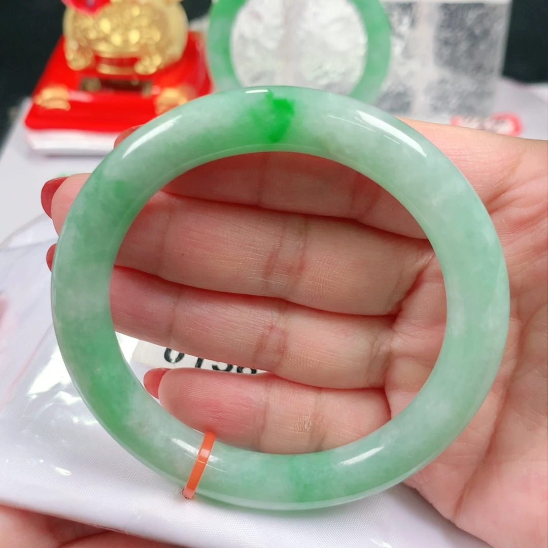 未镶嵌手镯翡翠编号0156 圆条55➕