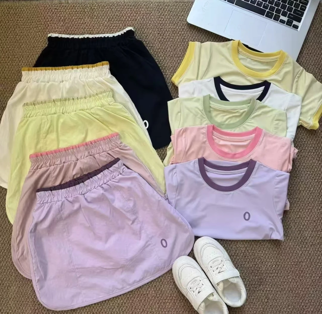 #R儿童夏季短裙套装运动风百搭速干T恤裙裤