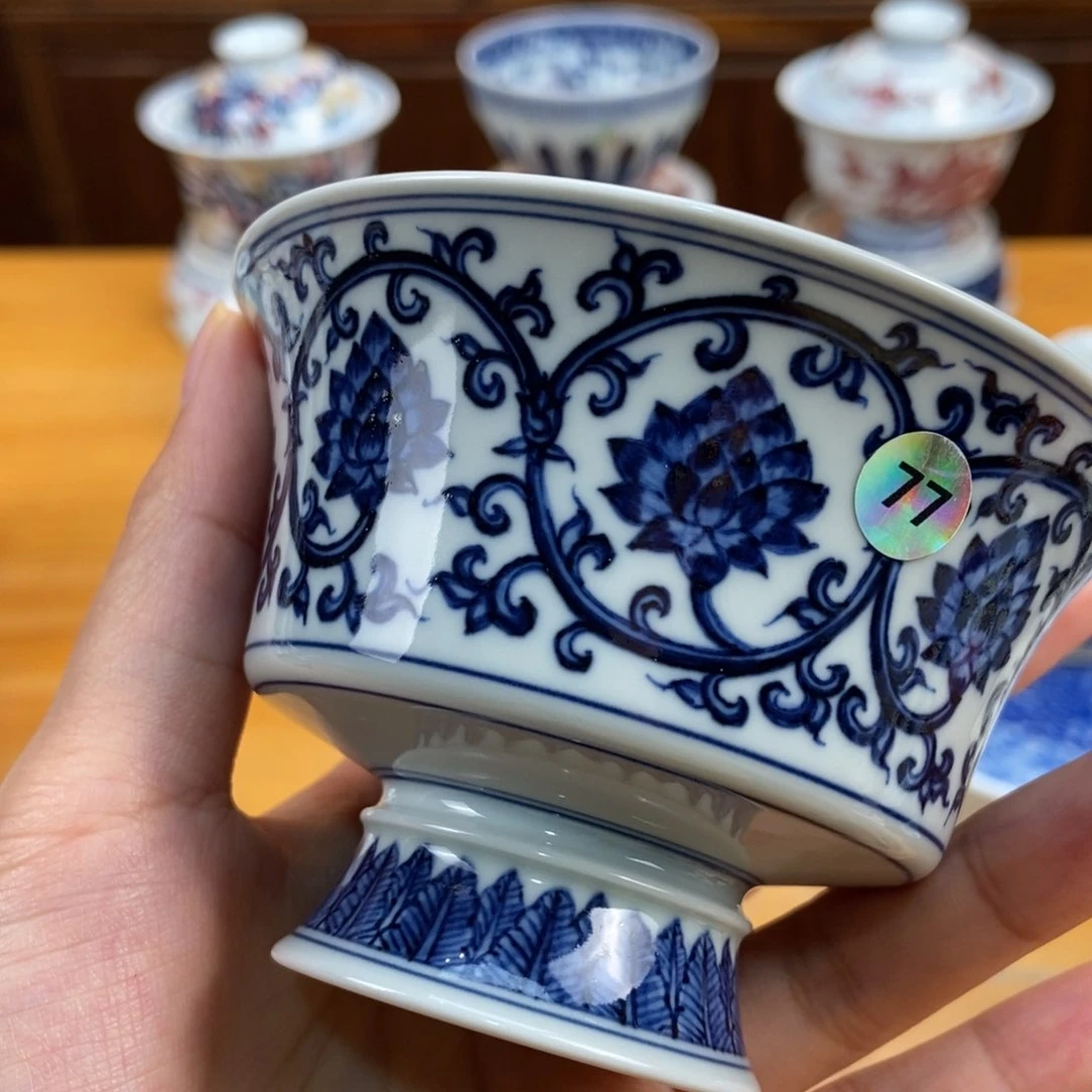 手绘现代茶具非古董