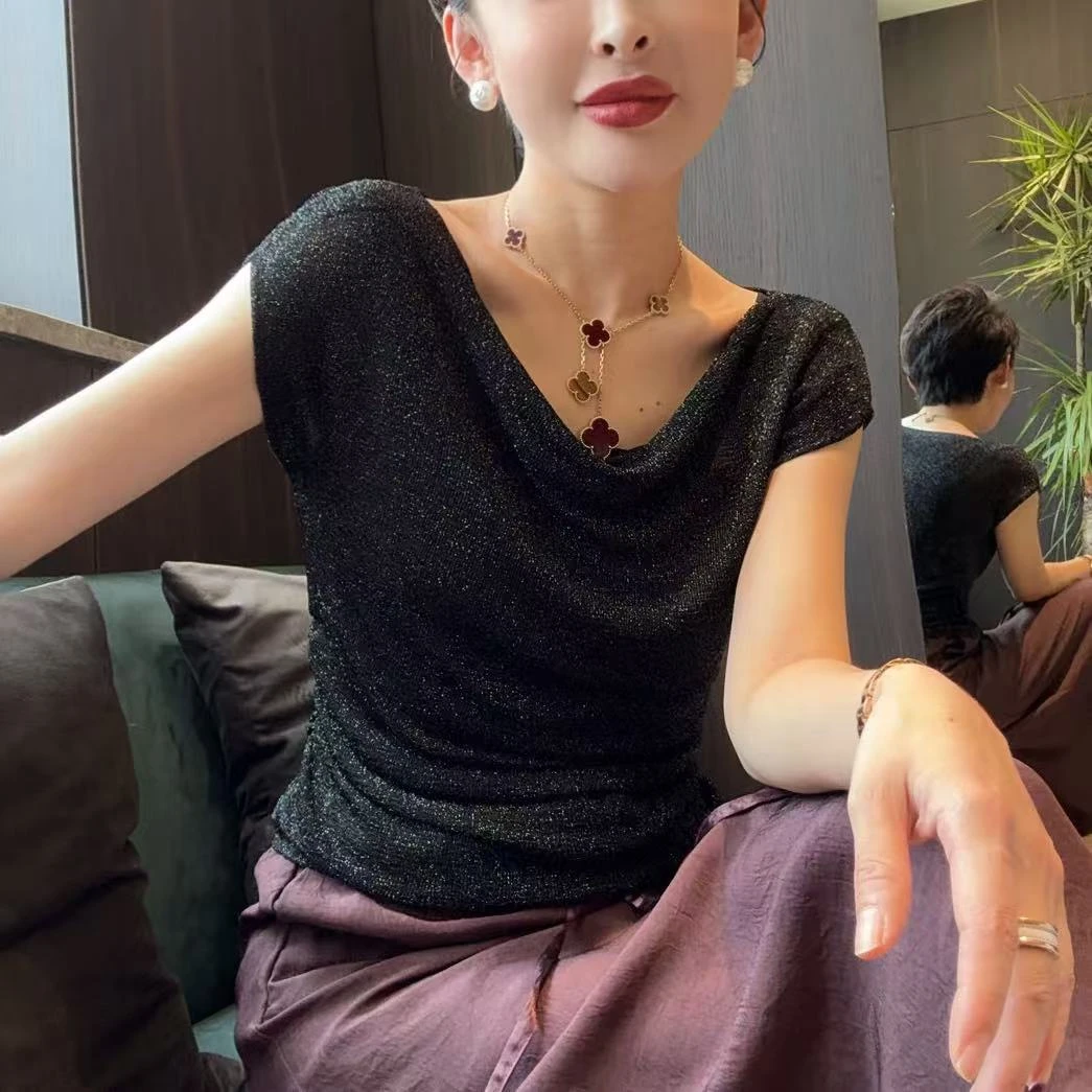 MINGGANG/名港【女主人款】超薄超轻冰凉感露西丝上衣 MG8252