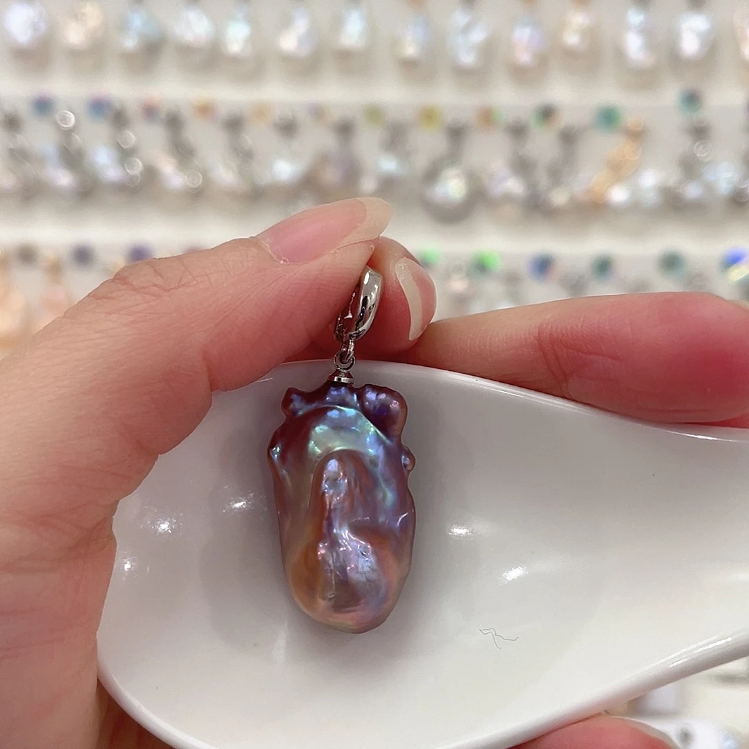 淡水珍珠耳坠未镶嵌